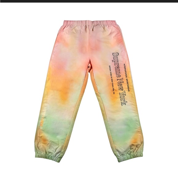 Supreme Other - Supreme side logo gradient track pants Large